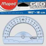 Транспортир пласт. 12 см Maped Geometric 180 град., непачкающиеся края, блист.   /242180              *130409