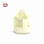 Подставка для канц. принадл. Erich Krause  Mini desk Pastel желтый, вращающ.   /51473               *317538