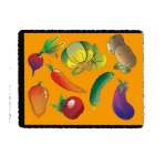 Трафарет ПЧЁЛКА раскраска "Овощи"   /ТР-01-05            *45346