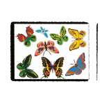 Трафарет ПЧЁЛКА раскраска "Бабочки"   /ТР-01-08            *45351