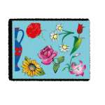 Трафарет ПЧЁЛКА раскраска "Цветы"   /ТР-01-12            *45345