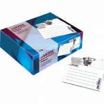 Бейдж deVENTE горизонтальный прозрач. с булавкой и клипом 57*90мм   /4010300             *324608