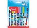 Фломастеры  12 цв. MAPED "Color Peps Ocean Life" супер смываемые   /845701              *347756