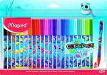 Фломастеры  24 цв. MAPED "Color Peps Ocean Life" супер смываемые   /845703              *347757