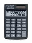 Калькулятор карм.  8 р. SKAINER дв.питание, футляр типа бумажник, черный   /SK-108XBK           *102894