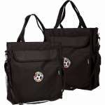 Сумка deVENTE А4+ "Football" 1отд, 3 нар.карм, 2 вн.карм., текстиль, черн.   /7041206             *336769