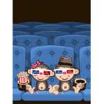 Картина по номерам 30*40 ФРЕЯ "В кино с тобой",  №03   /PKZ-2-03            *348961