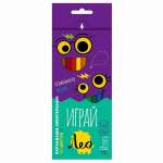 Карандаши акв. 12 цв Лео Играй, трехгранные, заточ.   /LGWP-12             *338874