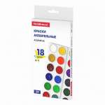 Краски акв. 18 цв. ERICH KRAUSE "Basic" карт. уп.   /58624               *348912