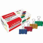 Зажим для бумаг 25 мм deVENTE 12 шт., цветные   /4131002             *349781