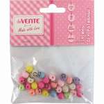 Бусины deVENTE "Смайлики"  8мм пластик. 30шт, асс   /8001125             *350747