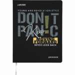 Дневник элит.переплет иск.кожа  deVENTE шелкография, гиб. обложка "Don't Panic"   /2021274             *337603