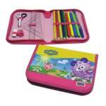 Пенал матерч. BOOM 1отд. с наполн. 15 предм. "Смешарики"   /SR9-PCsq-2          *52810