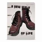 Тетрадь на кольцах  80л лин.. пласт.обл. BrunoVisconti "BOOTS.Коричневые ботинки"   /7-80-632/04         *352285