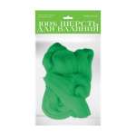 Шерсть для валяния полутонкая (гребенная лента), "мятная", 50 гр.   /2-560/12            *169193