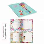 Дневничок для девочек ЭКСМО иск.кожа 48л "My stories.Дизайн1" 150*150мм   /ДДИК4801            *177870