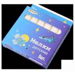 Мел школьный белый   6 шт. АЛГЕМ   /НМБ 6               *351015