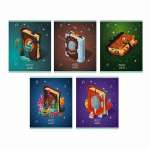 Тетрадь  48л кл.  блест. ЭКСМО "Magic book" 5 видов   /ТКБ488343           *351840