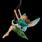 Украшение Decor "Фея на качелях" 11см разноцв.   /56276               *352652