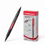 Маркер 2-х сторон., ERICH KRAUSE перман. P-80 0,45/ 1,5 мм,  красн   /48185               *317889