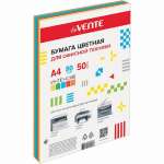 Бумага офисная цв. А4  80г/м2   50л deVENTE  5цв интенсивные цв.   /2072249             *354518