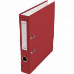 Регистратор 50мм  LAMARK ламин. "лен", с карманом, мет.уг. красный   /AF0601-RD1          *328165