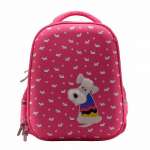 Ранец BRUNO VISCONTI "Щеночек" 38*30*20см, с эргоном.спинкой, роз.   /12-001/36           *171475