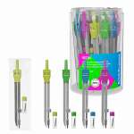 Циркуль ERICH KRAUSE "Neon" со смен.гриф., асс   /61376               *360160