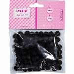 Помпоны deVENTE d=8 120шт черный   /8000007             *361366