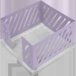 Бокс для бумажного блока deVENTE Pastel 10*10*6,3, пастельно-сиреневый   /4105309             *361549