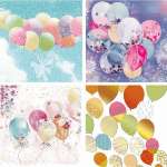 Пакет подарочный бумаж. 23*18*8см deVENTE "Balloons in the sky" конгрев, ассорти   /9041242             *361386