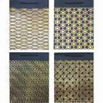 Пакет подарочный бумаж. 31*42*12см deVENTE "Black & Gold" фольга ассорти   /9041411             *361359