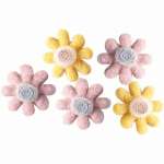 Декоративные элементы deVENTE "Daisies" ткань 60*60мм 5шт/уп, асс   /8130214             *361581