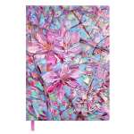 Ежедневник недатир. А6+ иск.кожа ФЕНИКС Escalada  120л "Цветы" фольга   /67290               *362450