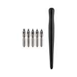 Набор перьев с держателем даля калиграфии "vista-artista" littera 16.8 см  5 шт. дер/нерж vph-05   /27008731652         *305458