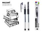 Ручка гел. Mazari "Для ЕГЭ" прозр. корп., рез.держ., 0,5мм, черная, ОПП-упак   /M-5523-OPP-71       *358998