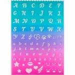 Трафарет deVENTE  "Буквы и цифры английские" 21*29,7см полипропилен   /5096403             *361934