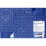Коврик для резки Attomex А4, двухсторон., синий   /4200407             *364176
