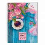 Скетчбук А5 100л тв.обл. спир. Эксмо "Весеннее утро" без линовки, 100г/м   /ТС51004825          *322890