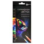 Карандаши 12 цв ФЕНИКС "Градиент" кругл., к/к   /64102               *364789