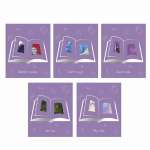 Тетрадь  48л кл.  фольга  ЭКСМО "TOTAL LILAC. Book mix" вырубка, 5 видов   /ТКФ488475           *342582