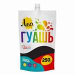 Гуашь 250 мл Лео "Учись" черная   /LGD-250-806         *365206