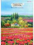 Зап. книжка А6  48л Проф-Пресс тв.обл. "Маковое поле"   /48-6182             *361204