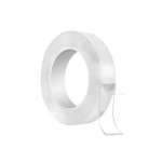 Клейкая лента  2-х сторон. KWELT  10*1 м "Nano Tape" многоразовый 1мм   /К-10317             *366333