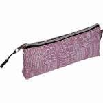 Пенал-космет. матерч. deVENTE "Text" 21*8*3,5см, розовый   /7026234             *336458