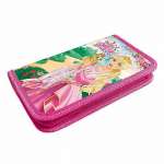 Пенал матерч. КАНЦБУРГ 1отд. средний 202х120, л/т, "Принцесса Роза" серебро, конгрев   /81П26               *124674