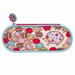 Пенал-космет. матерч. ФЕНИКС "Ежики" 20,5*7,5*4см,микрофибра, с откидной крышкой   /46261               *163368