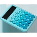 Калькулятор настол.  8 р. deVENTE DD-3 дв.питание, голубой деграде   /4031412             *366592