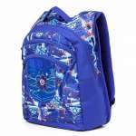 Рюкзак средн. HATBER "Basic Plus-Джинсовая симфония" 30*38*15см, 2 отд., 1карман   /NRk_25087           *161667