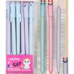 Ручка Пиши-Стирай гел. deVENTE "Cat", 0.5мм син., корп. асс   /5051447             *367343